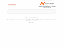 Tablet Screenshot of nikolar.com